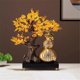 thumbnail image 4 of Adornos de calabaza de citrino for árbol de la fortuna, decoración for la entrada del mueble de TV y el enfriador de vino de la sala de estar., 4 of 6