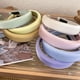 thumbnail image 5 of Diadema de esponja brillante de satén de primavera y verano para que las mujeres salgan con la parte superior del cráneo alta para mostrar la cara, diadema pequeña con joyería para el, 5 of 6