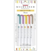 Zebra Highlighter Pen Mildliner Nagomi Mild Color RC5 Colors WKT7-5C-RC-N