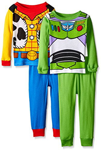 BOYS NEW TOY STORY WOODY BUZZ OFFICIAL PYJAMA SET 12-18-24 MONTHS 2 3 4 YEARS 