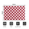thumbnail image 5 of Red and White Checkered Pattern Door Rugs,Washable Non Slip Door Mats Indoor,Decorative Door Mats,Entry Mat Indoor for Entrance,Bedroom,Kitchen,Bathroom,16"x24", 5 of 6