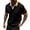01# Black, variant on IhhxPro Men's Knit Collared Shirt Short Sleeve Contrast Collar Tee Casual Golf Breathable Cotton Fit Summer S-2XL