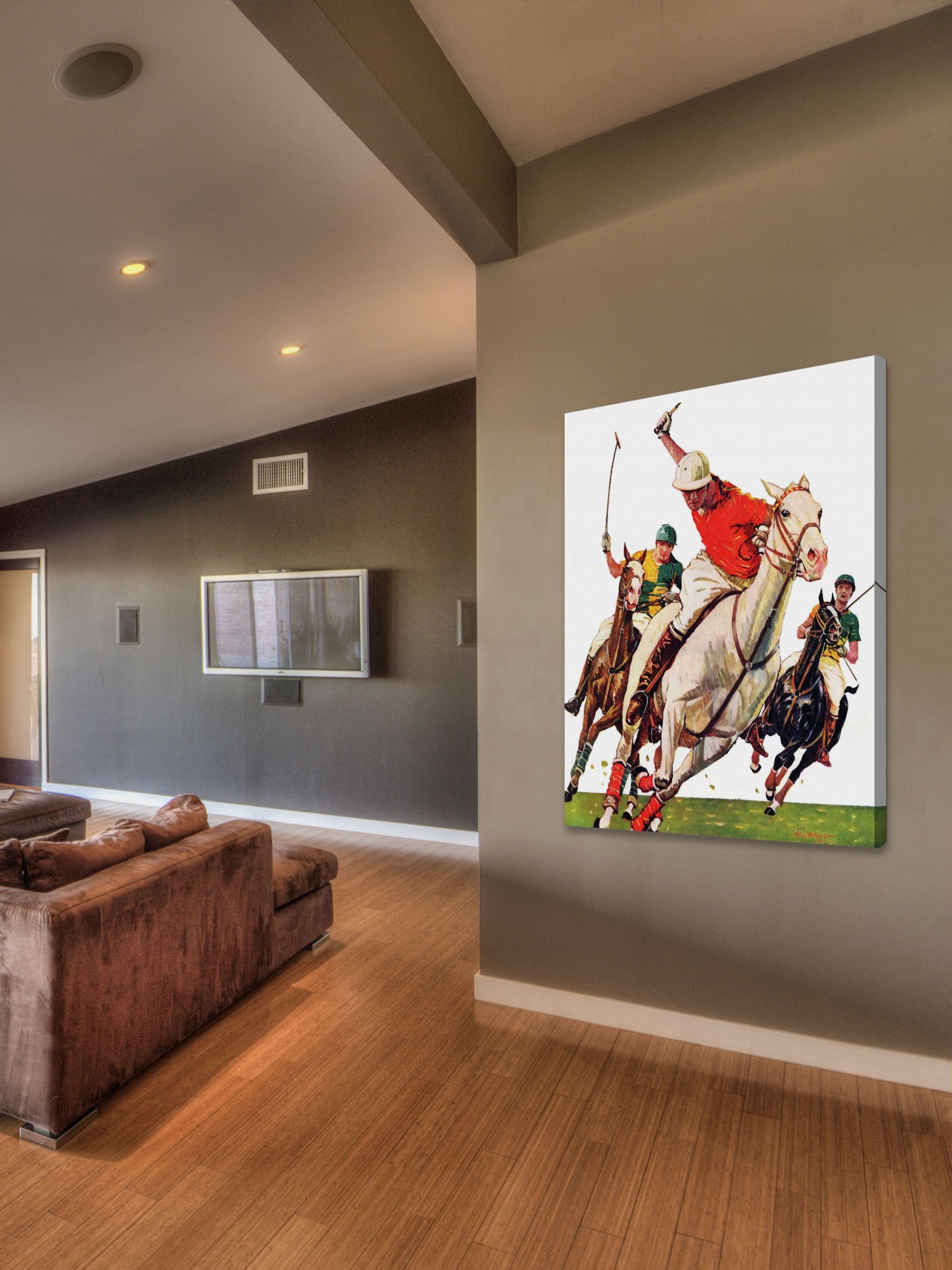 Marmont Hill Polo Match by Maurice Bower Painting Print on Canvas