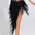 thumbnail image 3 of Women Sequins Tassels Bellydance Hip Scarf Long Tassels Belly Dance, 3 of 7