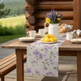 thumbnail image 6 of Table Runner Purple Flowers Table Decoration for Kitchen Dinning Spring Flowers Pastoral Table Decoration for Indoor Outdoor Party Wedding Decor 13x90 Inch, 6 of 7