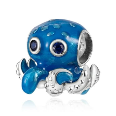 925 Sterling Silver Octopus Charm For Charm Bracelets & Necklaces
