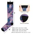 thumbnail image 3 of FORMRS Womens Knee High Socks Casual Long Thick Travel Daily Wear, 1 Pair, Watercolor Pink Marble Pattern, 3 of 6