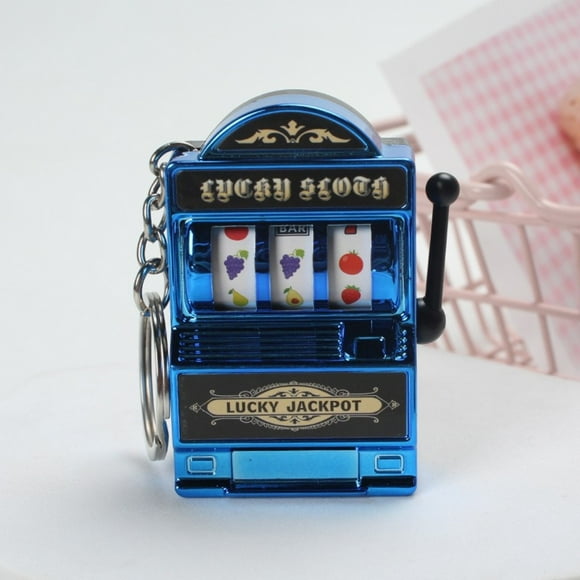 Sokhug Mini Casino Slot Machine Keychains - Las Vegas Souvenirs Lucky Jackpot Charm Pendants Novelty Gaming Gifts for Casino Lovers