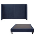 thumbnail image 1 of Box Base Cama Individual + Cabecera Milan Azul Marino Dicasa Milan Bless, 1 of 8