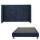 thumbnail image 1 of Box Base Cama Individual + Cabecera Milan Azul Marino Dicasa Milan Bless, 1 of 8