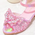 thumbnail image 6 of Akiihool Girls Fashion Sandals with Heel​​ Girls Soft Shoes Summer Sandals(Toddler/Little Kid) (Pink,1), 6 of 9