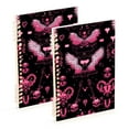 thumbnail image 6 of Spiral Journal Notebook Wing with Heart College Ruled Notebook 8.3" x 5.7" A5 Lined Thick Paper Page, 6 of 6