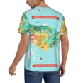 thumbnail image 2 of Easygdp USA Tourist Map Mens T-Shirts Baseball Vintage Fashionable Lightweight Casual Crew Neck Slim Fit with Long Sleeves-X-Large, 2 of 7