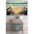 thumbnail image 3 of Hampton Beach, New Hampshire, Memories Made Here, Sandy Stairs and Beach, Sentiment (36x54 Giclee Gallery Art Print, Vivid Textured Wall Decor), 3 of 3