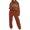 M, variant on Women's 2022 Fall Two Piece Hoodie & Sweatpants Set - Polyester/Spandex, Casual Workout Tracksuit
