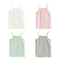 thumbnail image 4 of WBQ Children's Solid Color Cotton Vest Halter Top, 4 of 5