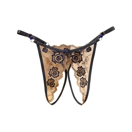 

Women s Perspective Embroidered Panties Sexy Diamond Belt Can Control Sexy Open Crotch Free Thon ladies underwear women s underpants ladies underwear