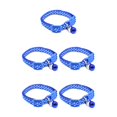 thumbnail image 3 of crativent Small Pet Nylon Bell Collar Adjustable Colorful Dot Pattern Habitat Deocr Small Cats Dog Bell Collar 2019 blue 5Set, 3 of 6