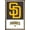 Bronze Framed Version, variant on MLB San Diego Padres - Logo 22 Wall Poster, 22.375" x 34"