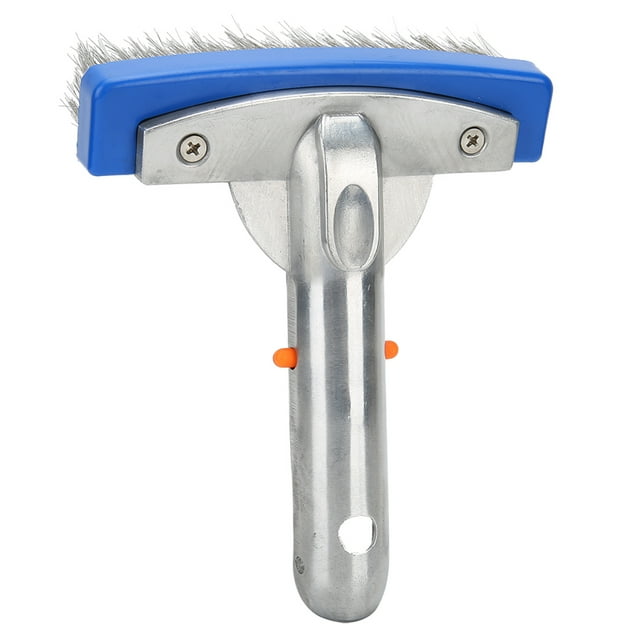 Limpiador de piscinas, cepillo inoxidable para piscinas de 5,5 pulgadas, cepillo de limpieza para piscinas, materiales ecológicos