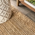 thumbnail image 6 of JONATHAN Y NRF103A-6 Pata Hand Woven Chunky Jute with Fringe Natural 6 ft. x 9 ft. Area Rug, Bohemian Transitional, Pet Friendly, Stain Resistant, Easy to Clean, for Living Room; Kitchen, Bedroom, 6 of 11