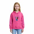 thumbnail image 2 of Moonsky Sudadera con capucha y cordón HUNTRX, estampado de grupo de chicas coreanas, jersey corto, suave y cómodo, top de manga larga para primavera y otoño.,Rosa intenso,110, 2 of 5