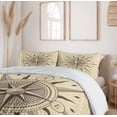 thumbnail image 6 of Ambesonne Compass Duvet Cover Sets, Sea Exploration Theme, 2-Queen, Tan Taupe, 6 of 7