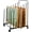 Metal-7Layer, variant on Large Mobile Wooden Print Rack with Castors - Artist Display and Storage Stand for Canvas, Artwork, Panels, Posters and Craft Drying