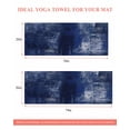 thumbnail image 6 of Navy Blue Yoga Towel for Hot Yoga Non Slip, Retro Oil Painting Modern Abstract Art Aesthetics Yoga Mat Towel Absorbent Yoga Sweat Towels Microfiber Hot Yoga Blanket for Bikram Pilates 26"x70", 6 of 7