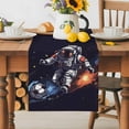 thumbnail image 5 of Table Runner Sporty Style Table Decoration for Kitchen Dinning Astronaut Star Soccer Table Decoration for Indoor Outdoor Party Wedding Decor 13x90 Inch, 5 of 7