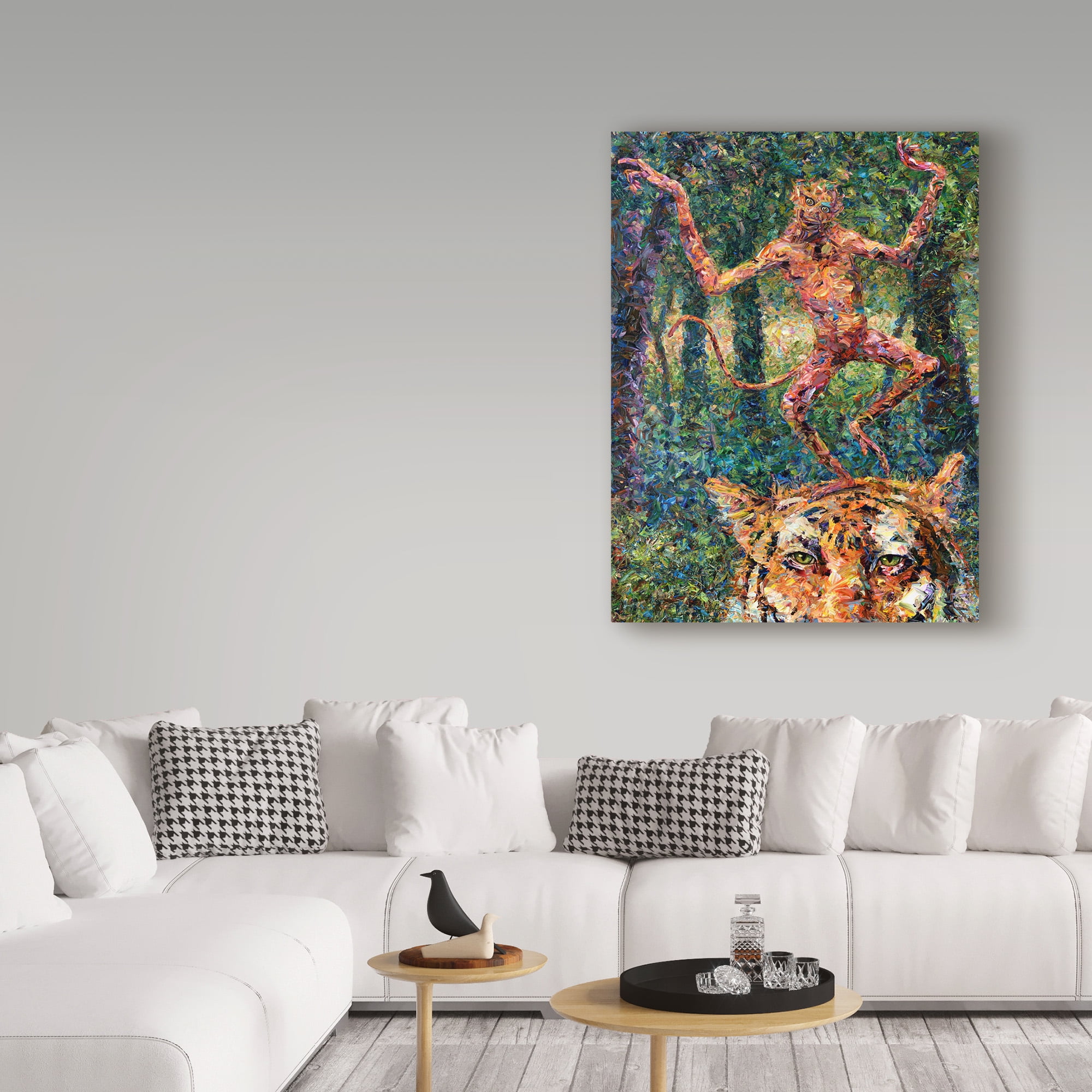 Trademark Fine Art 'Crazy Monkey' Canvas Art by James W. Johnson