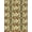 Green Terracotta Ivory, Pattern 2, variant on Design&I 5'x7' Washable Area Rug Flatweave & Daily Traffic Ready Plant Vintage Abstract Botanical Boho Scroll Motif Southwestern for Guest Room, Lounge, Apartment