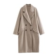 thumbnail image 1 of Puntoco Abrigo De Mujer Sólido Suelto Doble Botonadura Abrigo De Moda Abrigo Liquidación Puntoco Puntoco-1, 1 of 8