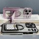 thumbnail image 2 of For iPhone 16 Pro Max Case Mirror Kickstand TPU+PC Gradient Glitter Phone Cover - Blue, 2 of 5