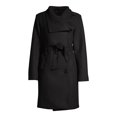 thumbnail image 4 of Mark Alan Women’s Long Asymmetrical Wrap Coat with Belt, 4 of 6