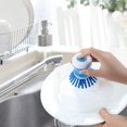 thumbnail image 5 of Hydraulic Pan Washing Brush, Non Stick Oil Pan, Kitchen Press Pan Washing Brush, Automatic Liquid Filling Sponge Dish Washing Brushpink, 5 of 5