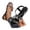A-Black464, variant on Bibifish Womens Flat Sandals Sparkly Elastic Slingback Rhinestone Butterfly Flat Sandals Summer Everyday Casual Street Wear Flat Sandals