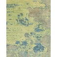 thumbnail image 1 of Ahgly Company Machine Washable Indoor Rectangle Abstract Khaki Green Area Rugs, 4' x 6', 1 of 7