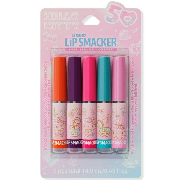 Pack de 5 Liquides à Lèvres pour la 50e Année de Hello Kitty Pack de 5 Liquides à Lèvres