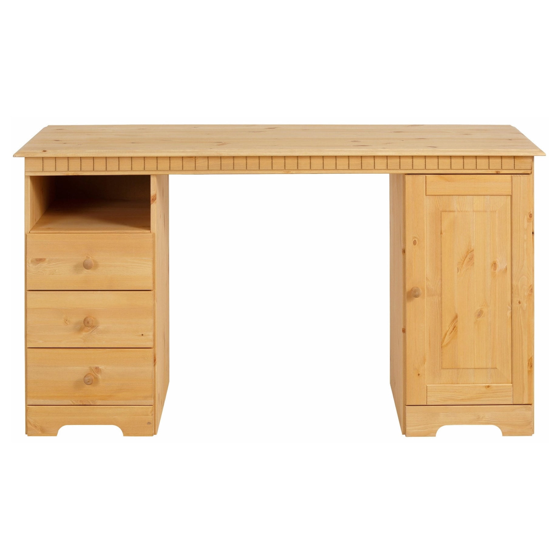 Scandinavian Lifestyle Lisa Solid Pine Desk Walmart Com