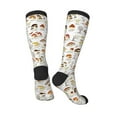 thumbnail image 4 of Easygdp Mushrooms And Butterflies Soccer Socks Sport Knee High Socks Calf Compression Athletic Socks for Men and Women, 4 of 9