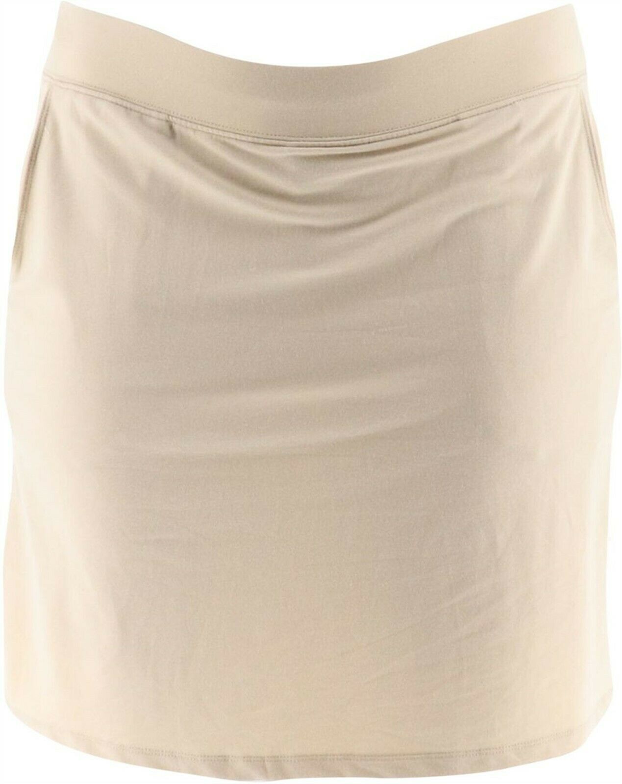Denim & Co. Denim & Co Essentials PullOn Knit Skort Pockets Women's
