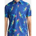 thumbnail image 4 of Birdie Bound Novelty Print Golf Polo Shirt, Men's & Big Men's Sizes S-5XL, 4 of 7