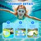 thumbnail image 5 of Gafas de natación YLKJSWIM para niños de 3 a 15 años, antivaho y UV con tapones para los oídos, 2 unidades, 5 of 6