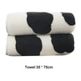 thumbnail image 6 of Naierhg Bath Towel Ultra Soft Cartoon Cow Print Design Strong Water Absorbent Lightweight Quick-drying Towel B, 6 of 7