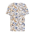 thumbnail image 2 of ATENAR T Shirts for Women Short Sleeve Casual Shirts for Women V Neck Tee Coffee L, 2 of 5