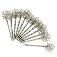thumbnail image 6 of EHJRE 12 Piece Flower Filigree Hair Clips Hair Pins Headwear Findings, 6 of 8