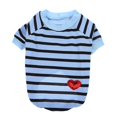 thumbnail image 1 of BRIGHTFUFU Camiseta de algodón de algodón transpirable Camiseta a rayas Camiseta de cachorro, 1 of 7