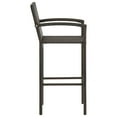 thumbnail image 3 of vidaXL Bar Stools 2 pcs Brown Poly Rattan, 3 of 5