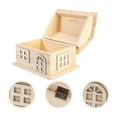 thumbnail image 1 of IFANLANDOR Outdoor Storage Box Beige Wood 1Pack Organization Holder for Home Decor, 1 of 5